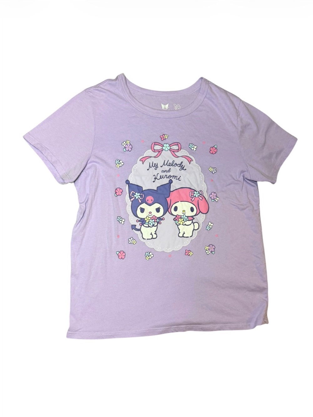 Sanrio My Melody & Kuromi Lilac Graphic Women’s T-Shirt
